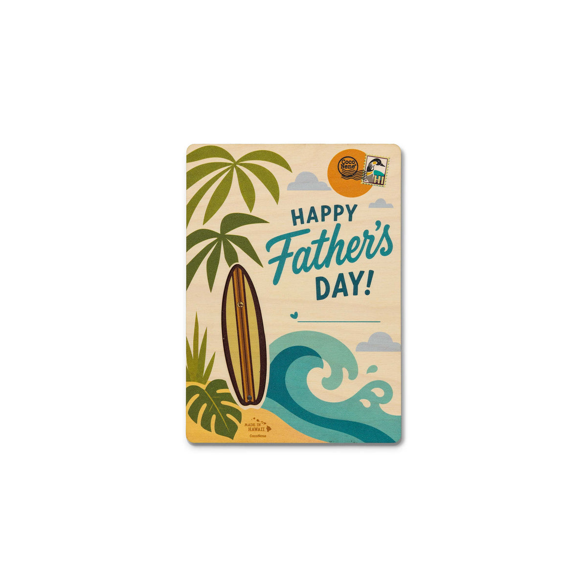 FATHERS DAY SURF KEYCHAIN PUKA POP-UP