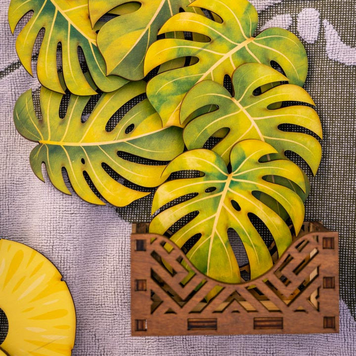 MONSTERA COASTER SET
