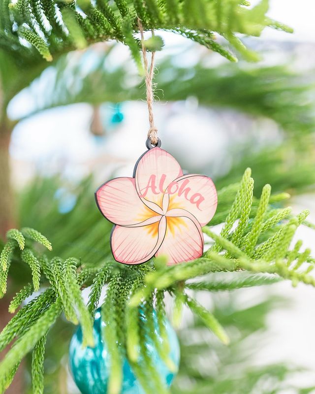 PLUMERIA ALOHA ORNAMENT