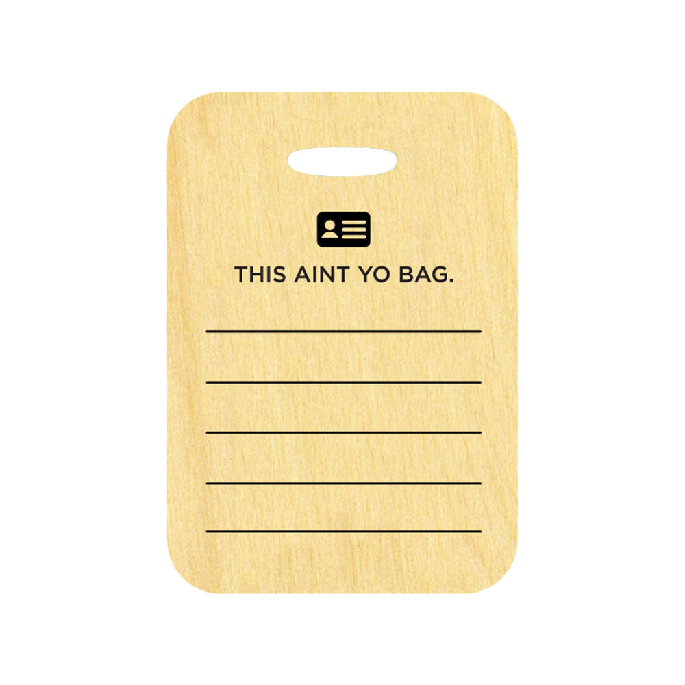 BOTANICAL BLEND WOOD BAG TAG