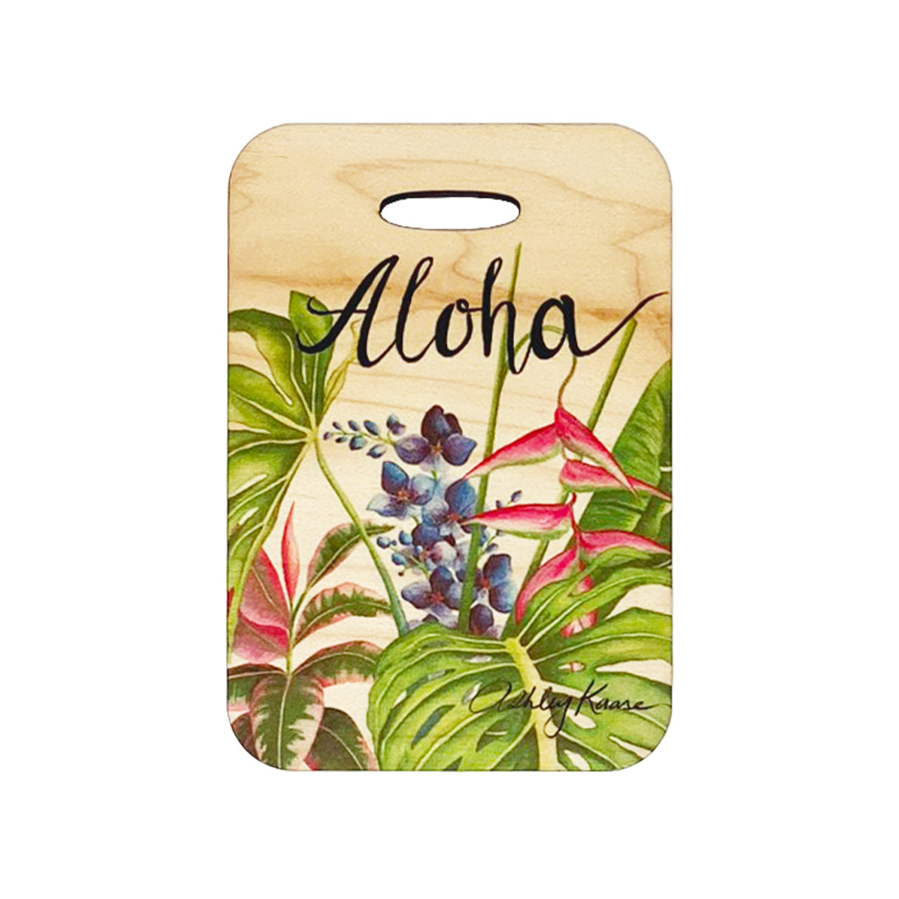 IN THE GARDEN WOOD BAG TAG