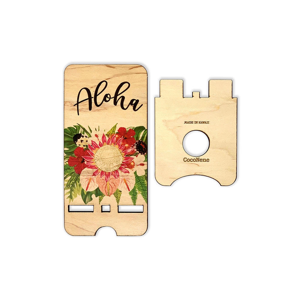 ALOHA PROTEA BOUQUET PHONE STAND
