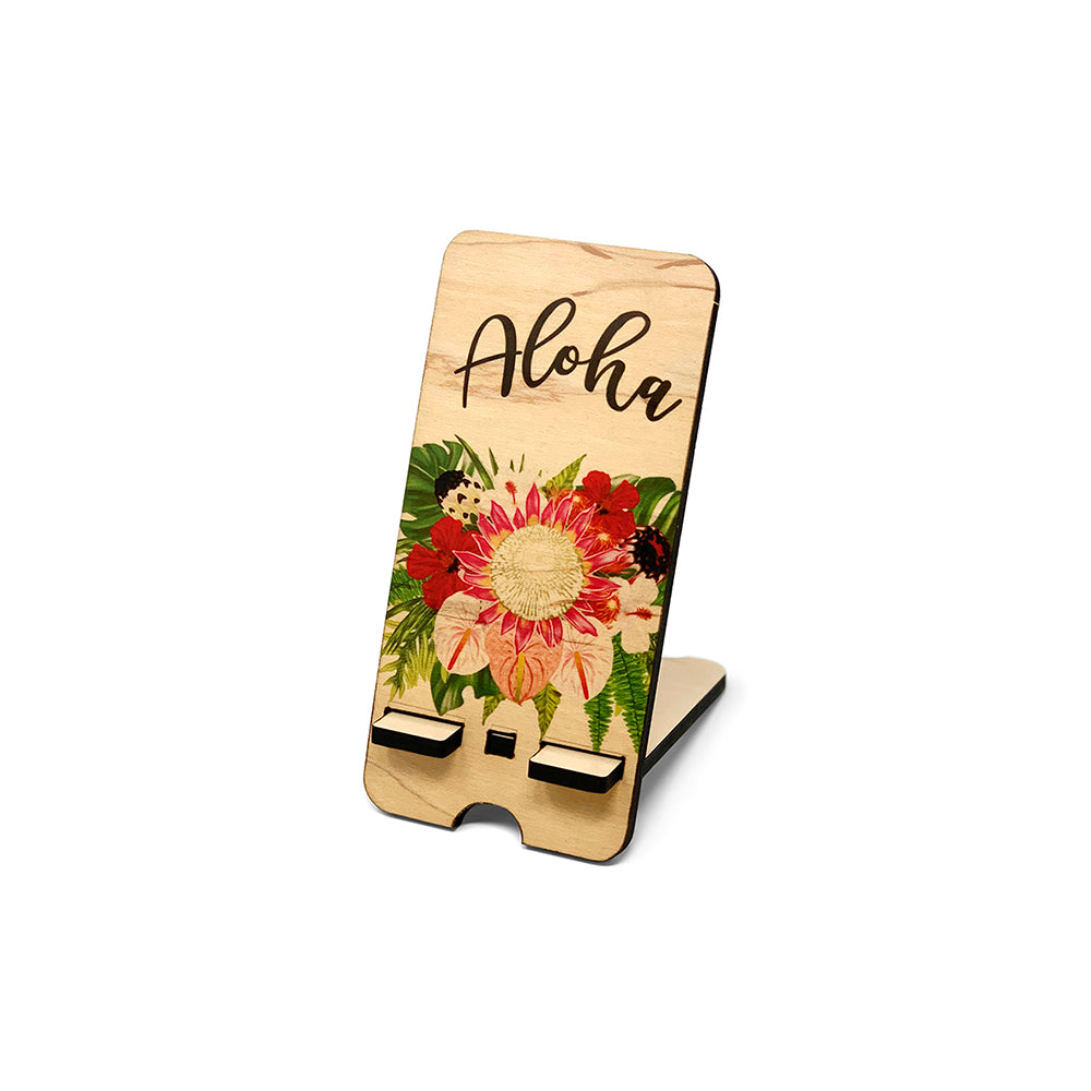 ALOHA PROTEA BOUQUET PHONE STAND