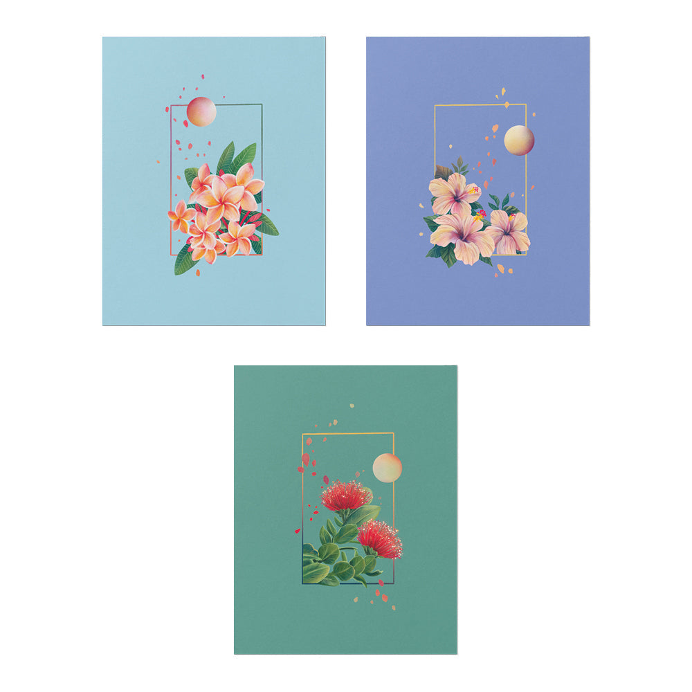 SERENE FLOWERING CARD SET - 6 COUNT