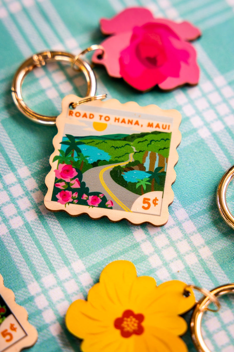 ROAD TO HANA POSTCARD BAG CHARM