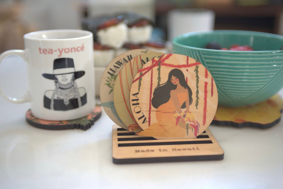 MANA WAHINE COASTER SET