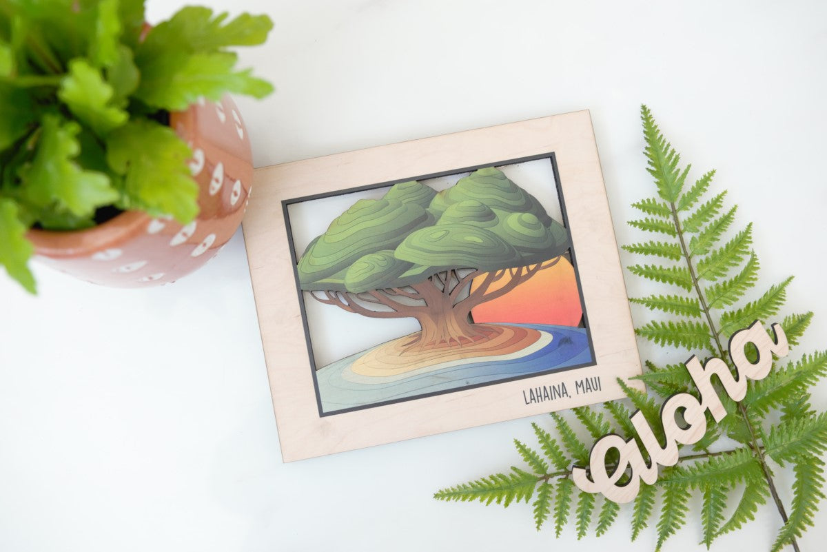 LAHAINA BANYAN TREE WALL ART
