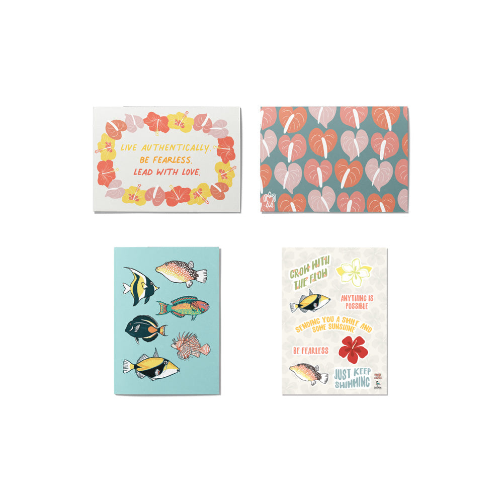 LEAD WITH MOORE ALOHA 5X7 CARD SET - 6 COUNT
