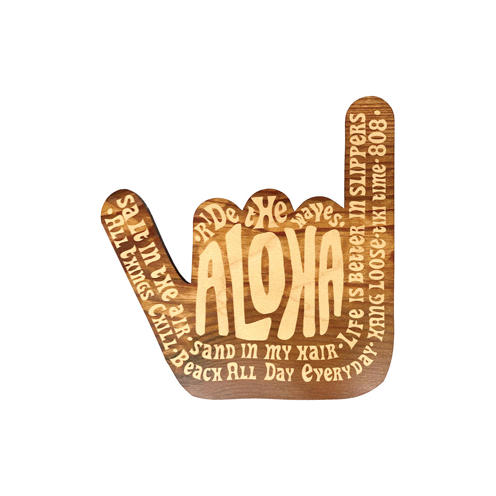 LARGE SHAKA ALOHA MAGNET