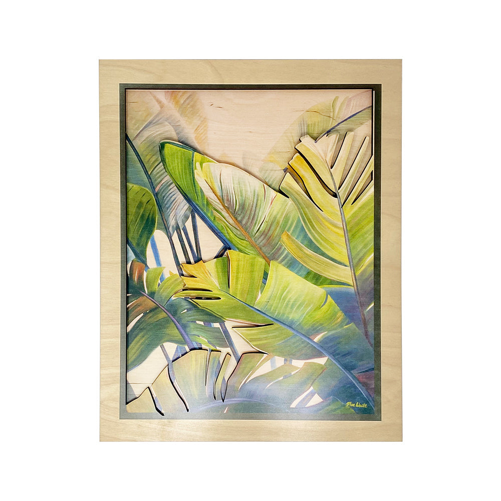 BANANA PALMS LAYERED WALL ART