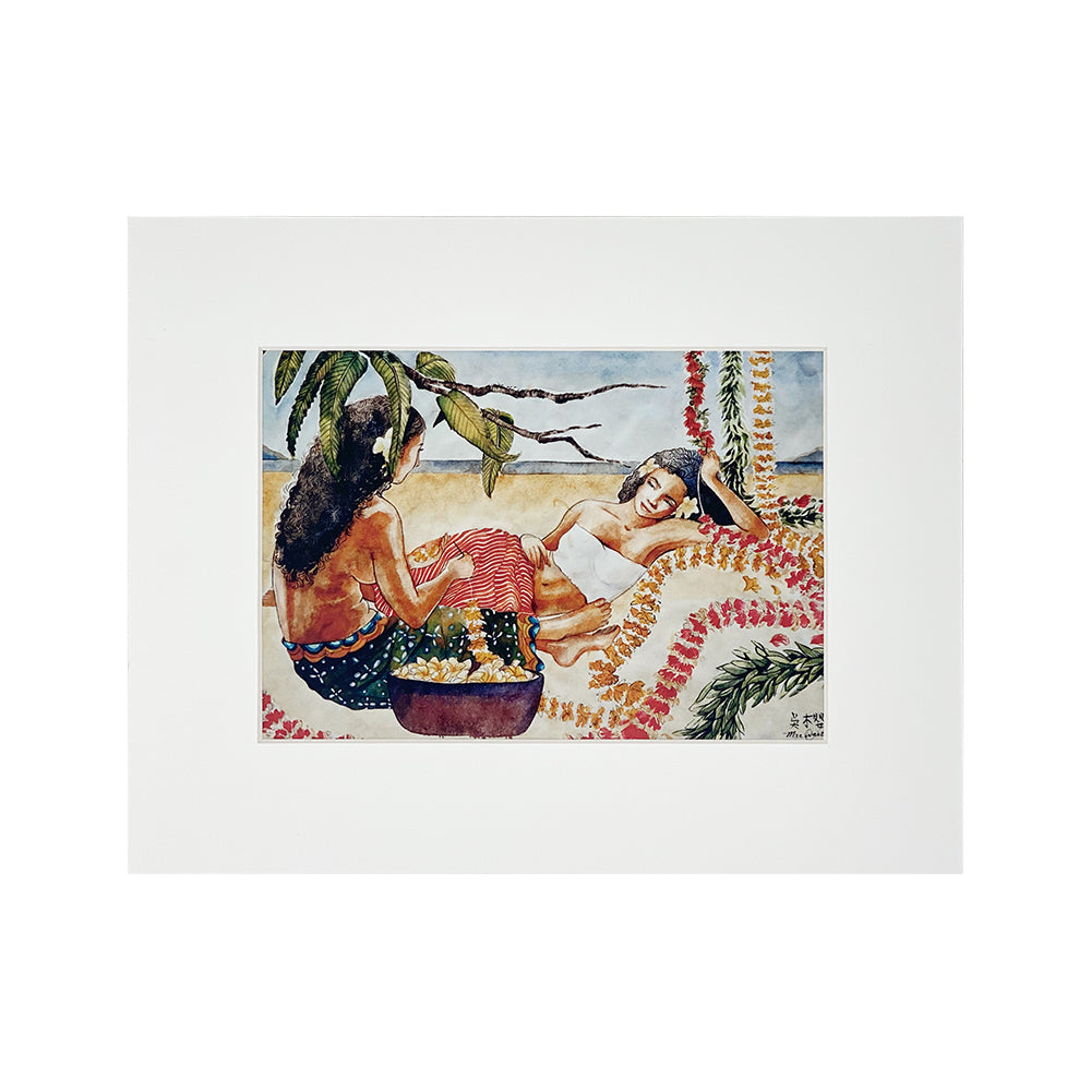 LOUNGING LEI LADIES CANVAS GICLEE