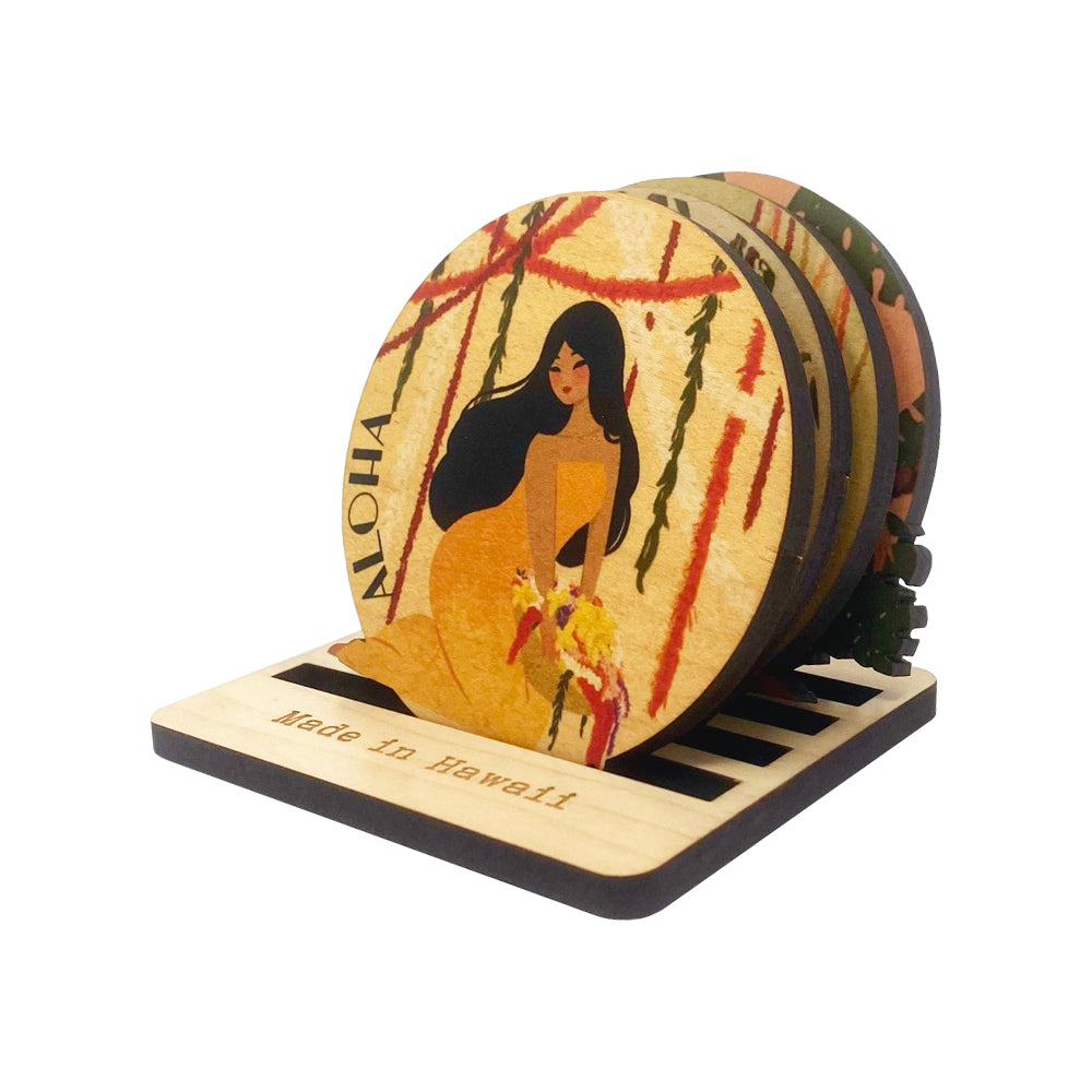 MANA WAHINE COASTER SET