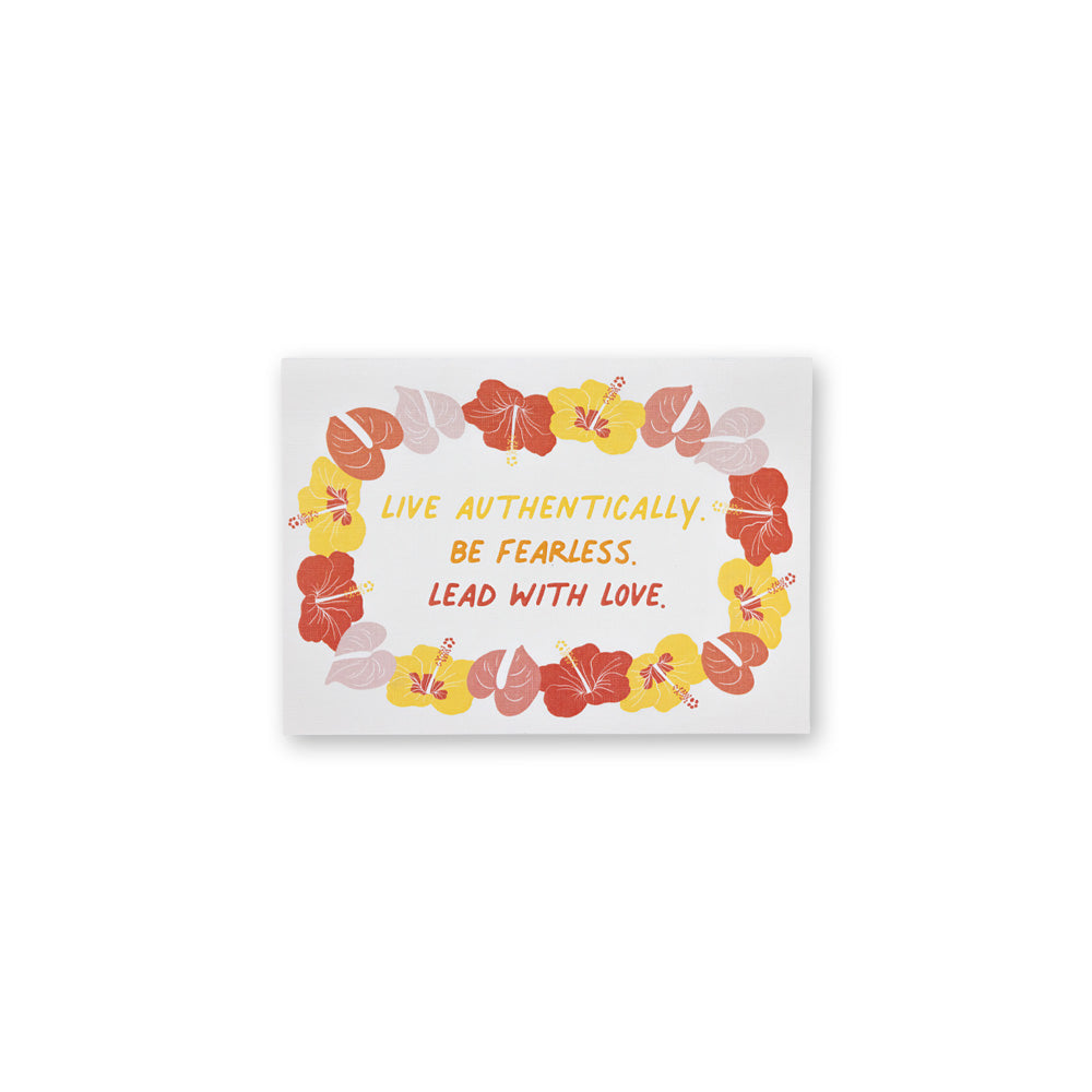 LEAD WITH MOORE ALOHA 5X7 CARD SET - 6 COUNT