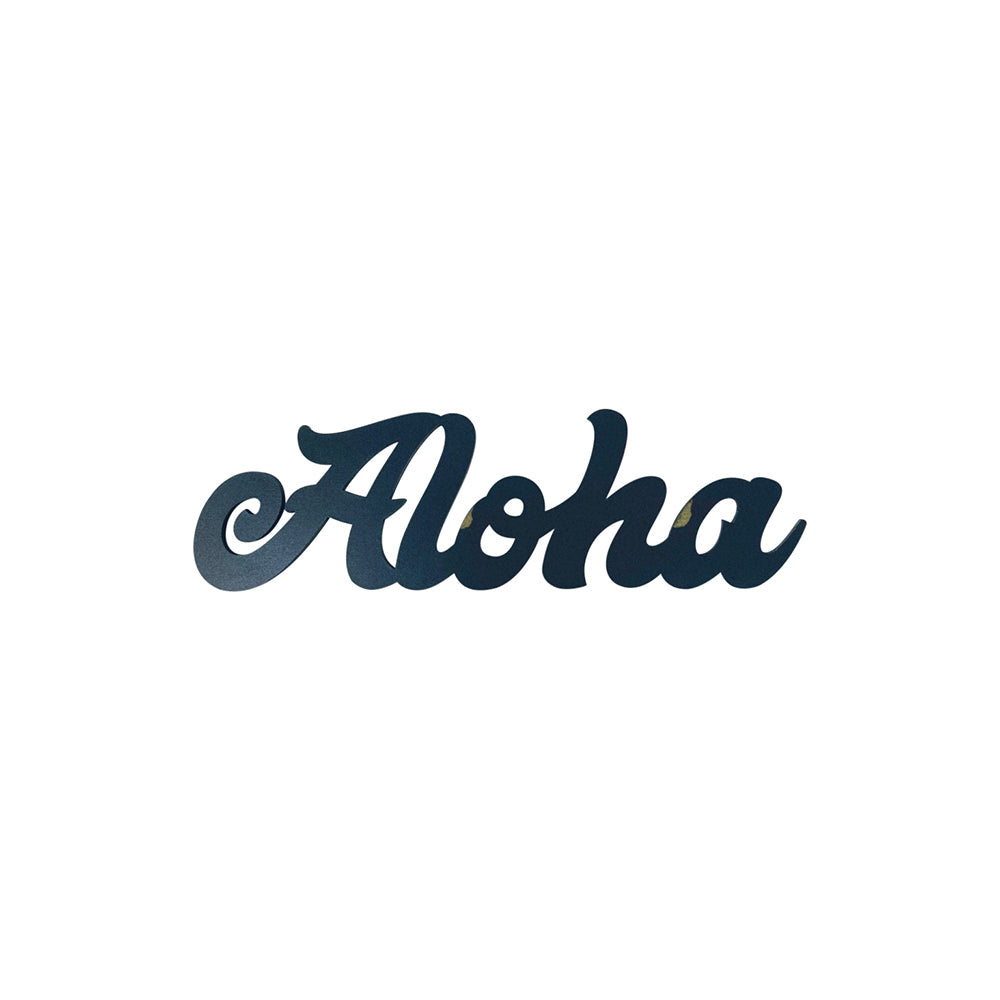LARGE SCRIPT ALOHA OPIHI STICKER