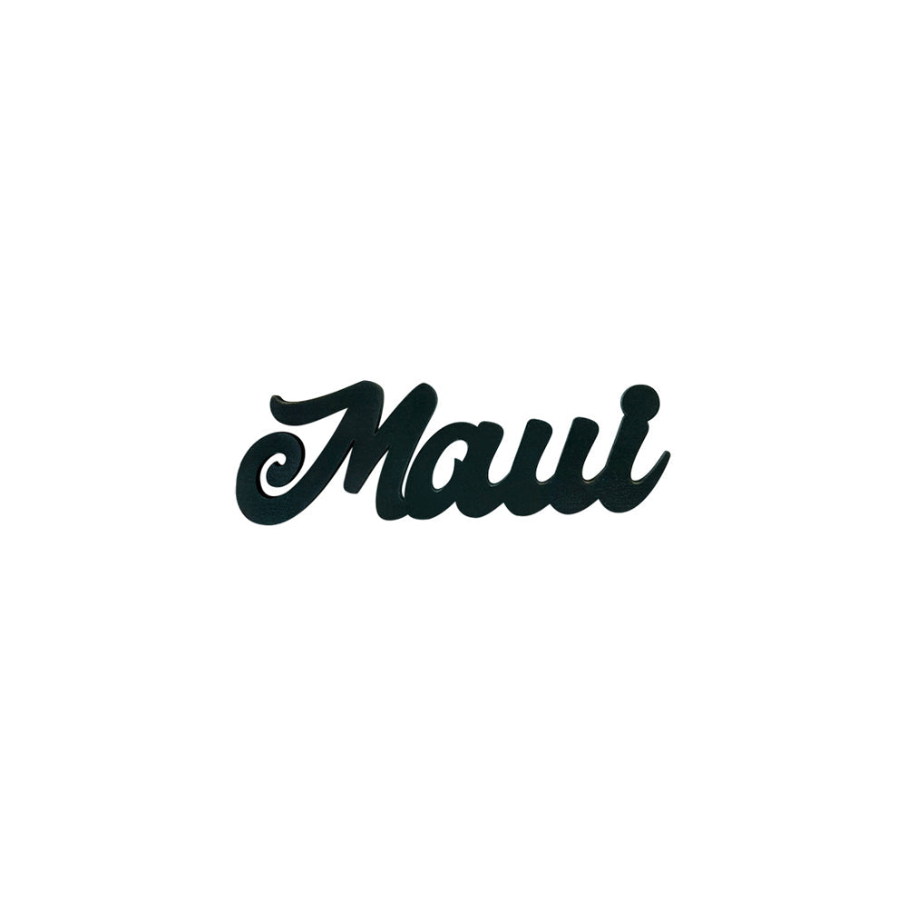 SMALL SCRIPT MAUI OPIHI STICKER