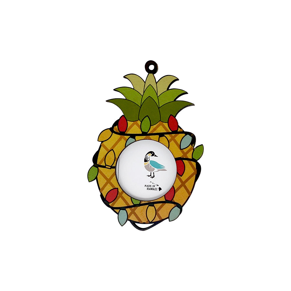 PINEAPPLE LIGHTS FRAME ORNAMENT