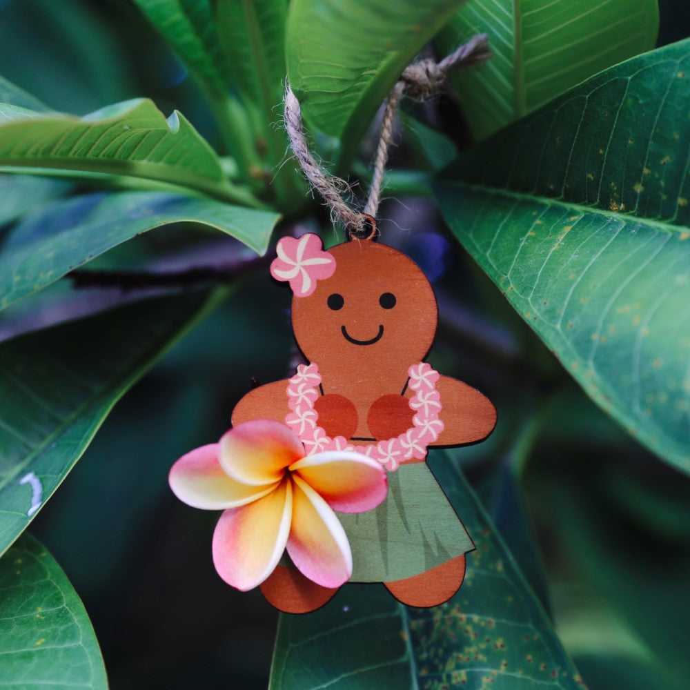 GINGERBREAD HULA GIRL ORNAMENT