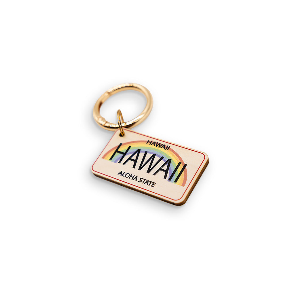 HAWAII LICENSE PLATE BAG CHARM