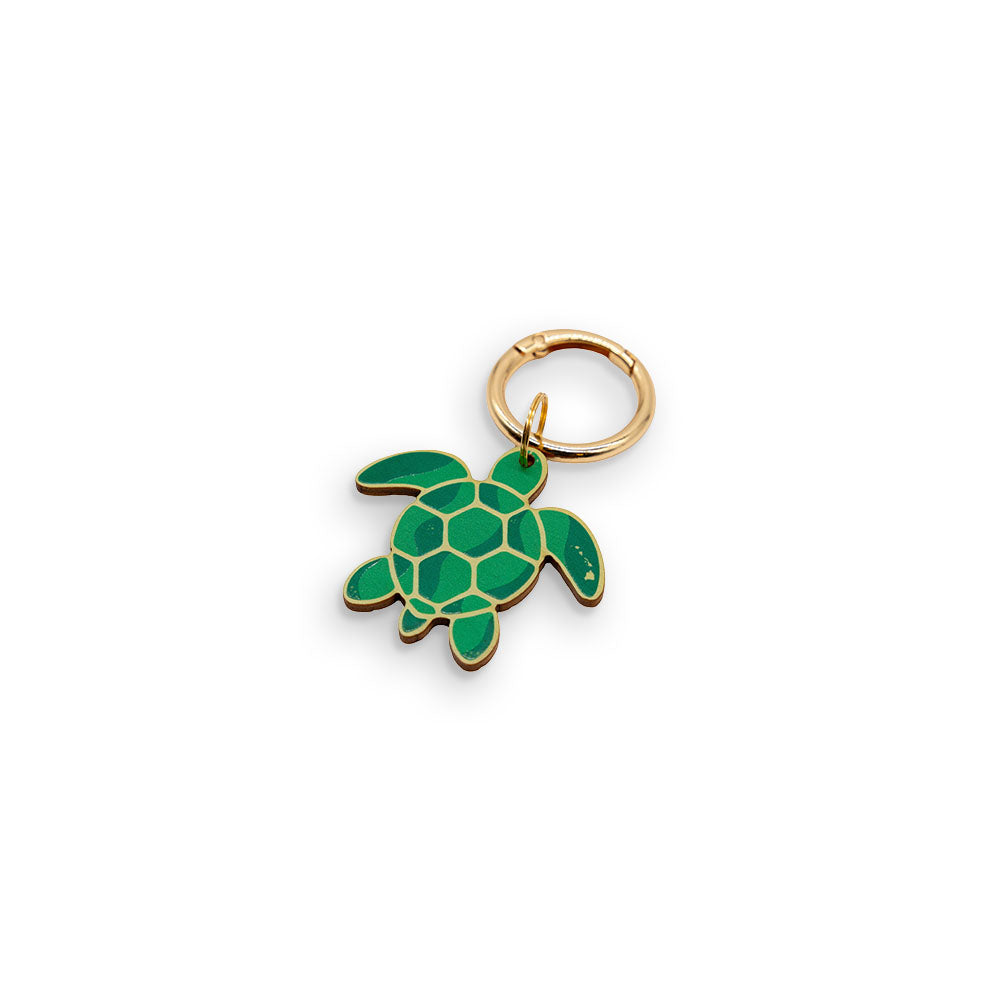 GREEN GEO HONU BAG CHARM