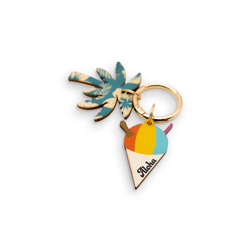 PALM TREE SHAVE ICE BAG CHARM