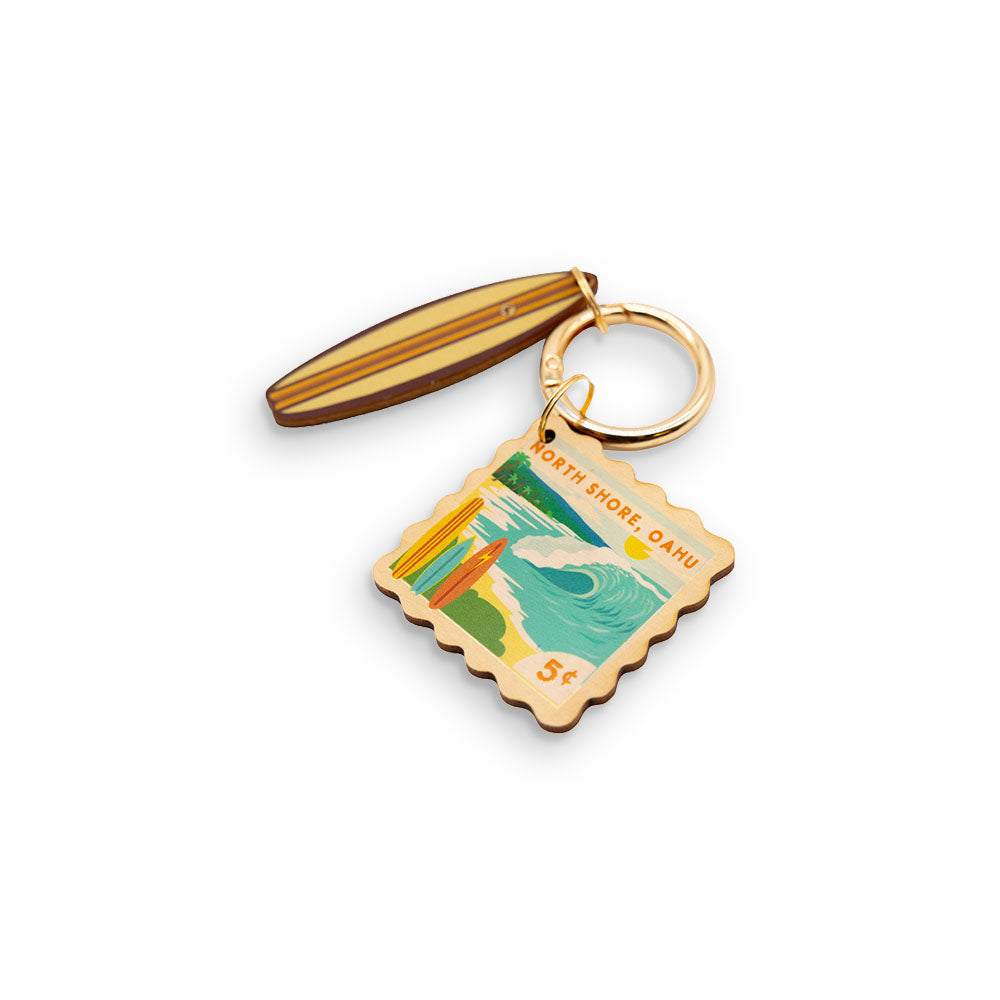 NORTH SHORE POSTCARD BAG CHARM
