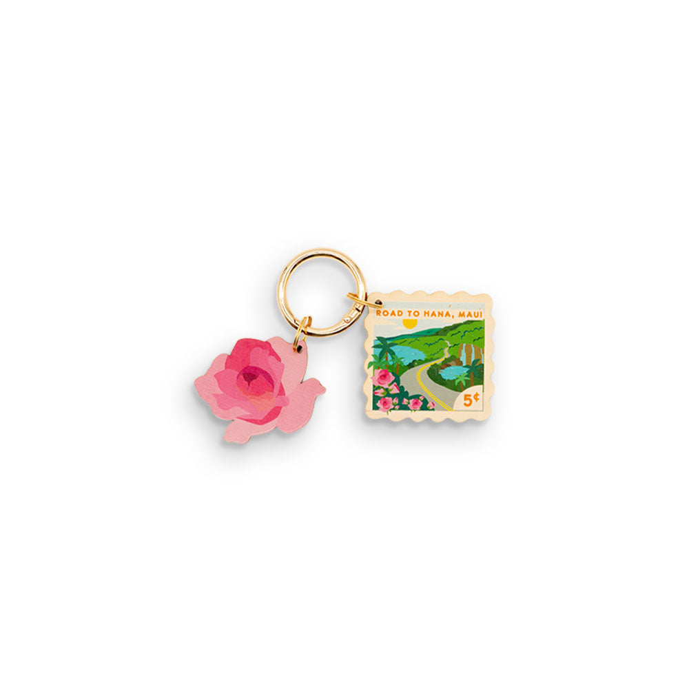 ROAD TO HANA POSTCARD BAG CHARM
