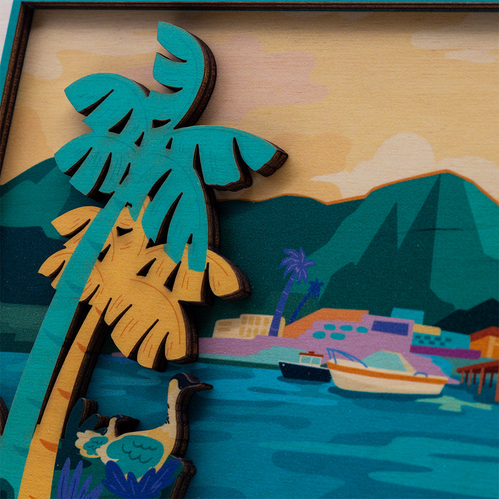 JACK MAALAEA LAYERED WALL ART