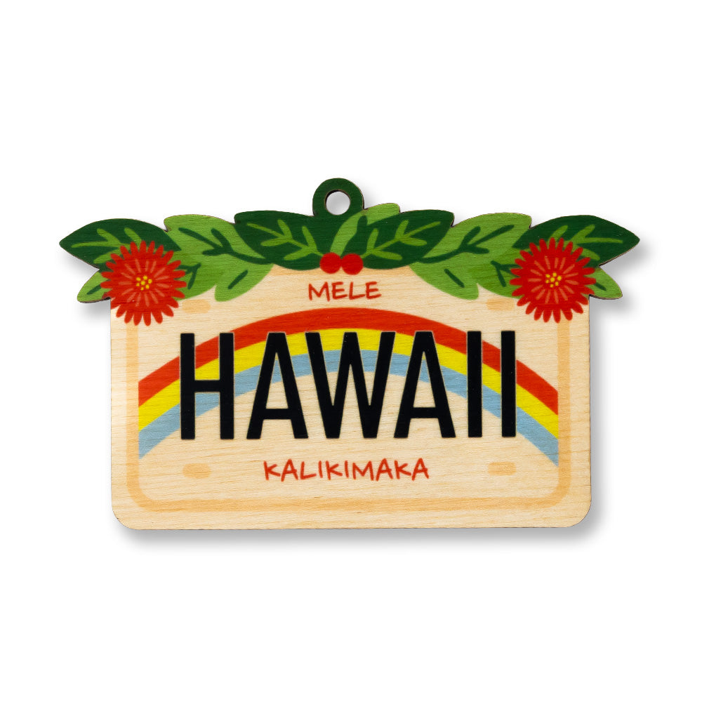 HAWAII LICENSE PLATE ORNAMENT