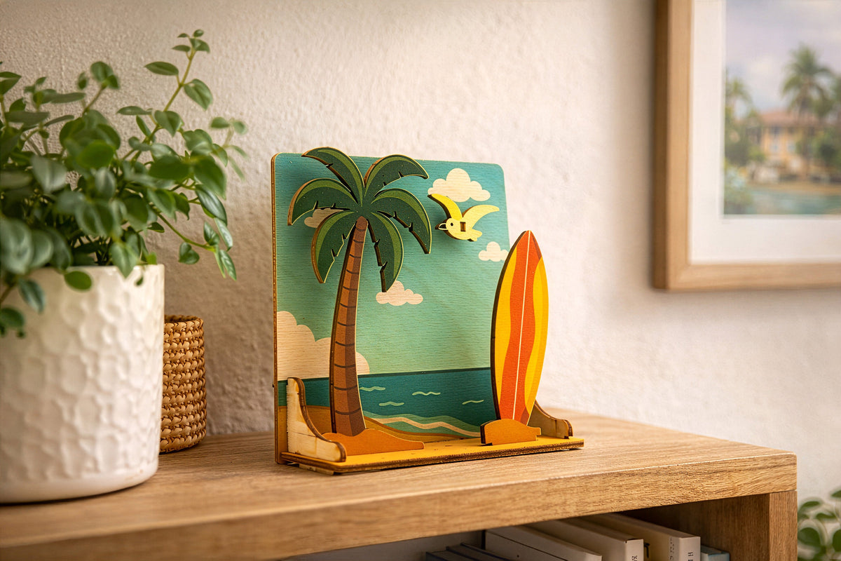 BEACH SCENE PUKA POP-UP