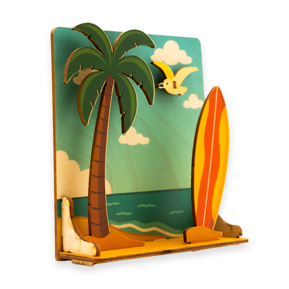 BEACH SCENE PUKA POP-UP