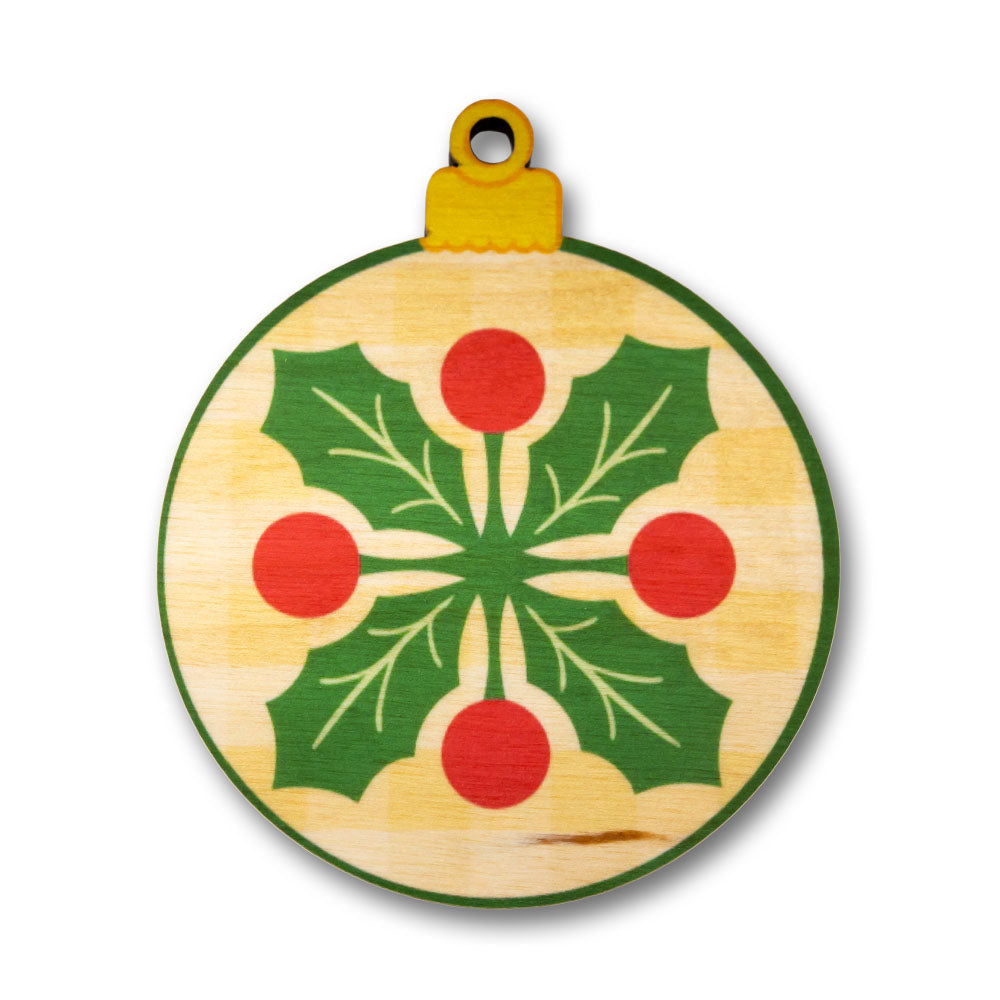 YELLOW QUILT ORNAMENT