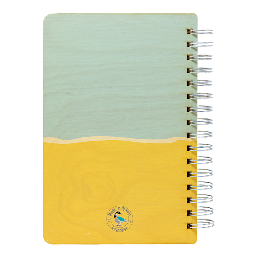 RETRO SURFBOARDS WOOD NOTEBOOK