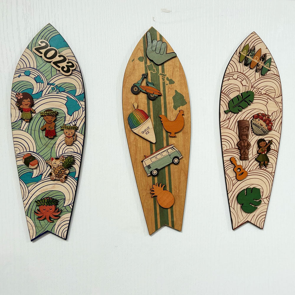 WAVE SURFBOARD WALL ART