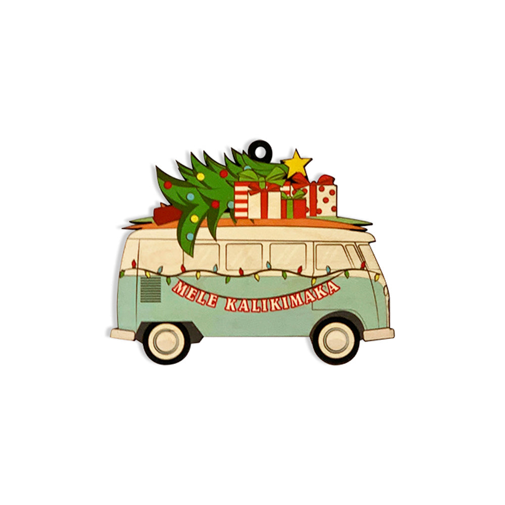 XMAS SURF VAN ORNAMENT