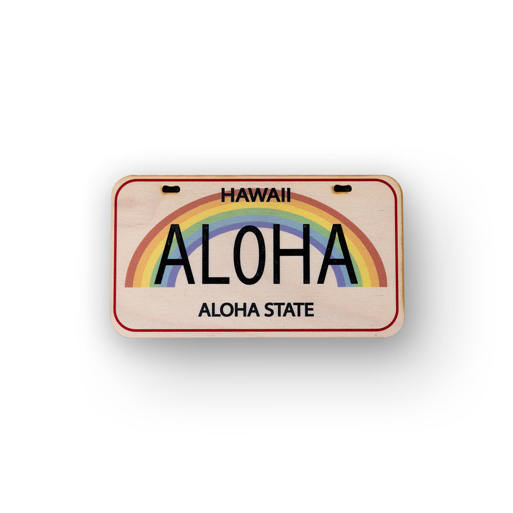 ALOHA LICENSE PLATE MAGNET