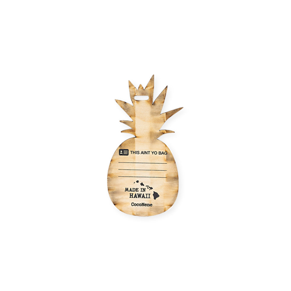 JET LAG HULA GIRL WOOD BAG TAG