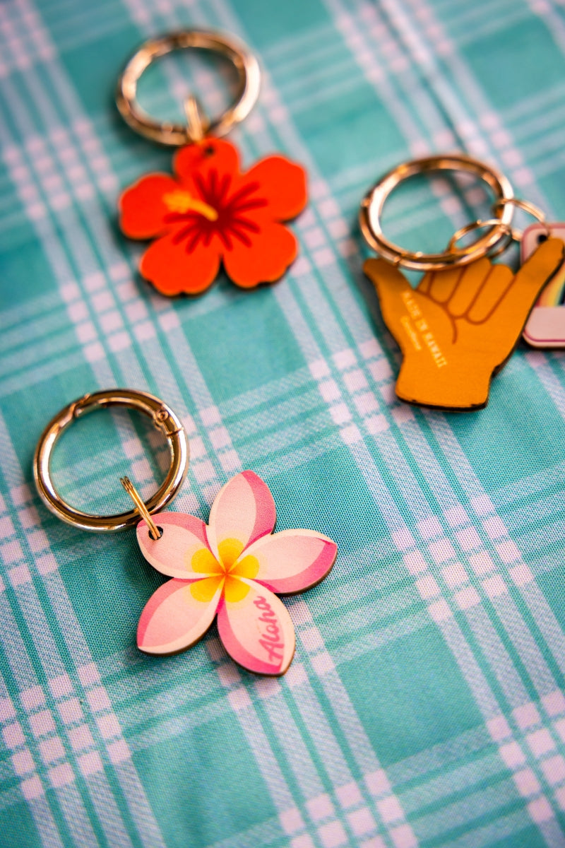 PLUMERIA BAG CHARM