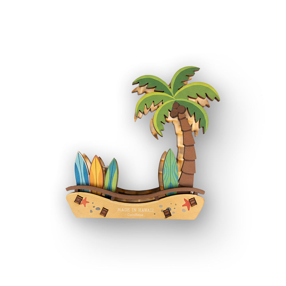 PALM TREE SURF COASTER SET