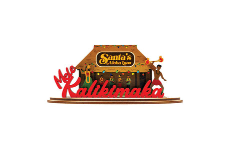 Cocoville Santa's Aloha Luau Longboard Letters holiday set