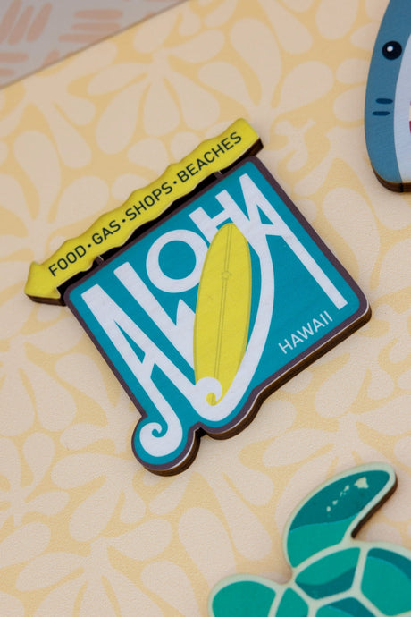 ALOHA SIGN MAGNET