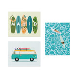 JUST MAUI'D SURF AND SEA CARD SET - 6 COUNT