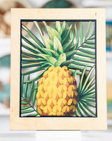 PINEAPPLE PALMS CUTOUT WALL ART