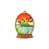 DIAMOND HEAD SNOWGLOBE ORNAMENT