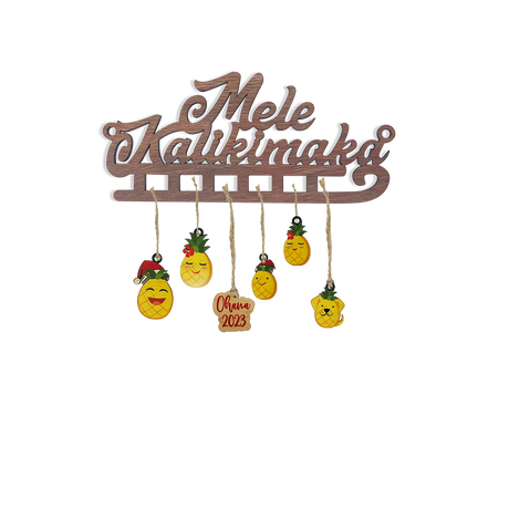PINEAPPLE FAMILY MOM - MINI ORNAMENT