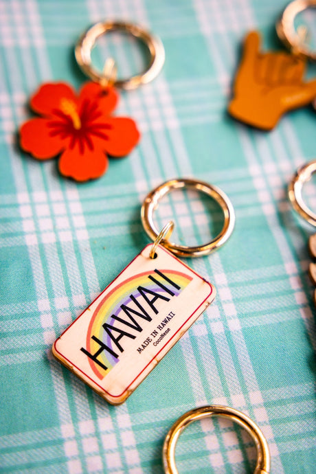 HAWAII LICENSE PLATE BAG CHARM