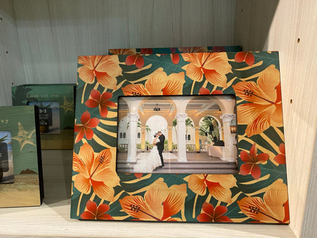 HIBISCUS MONSTERA 4X6 PICTURE FRAME