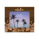ALOHA WOODGRAIN 8X10 PICTURE FRAME