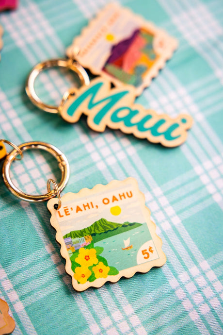 HALEAKALA POSTCARD BAG CHARM