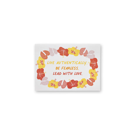 LEAD WITH MOORE ALOHA 5X7 CARD SET - 6 COUNT