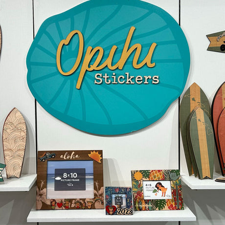 MINI WHALE TAIL OPIHI STICKER